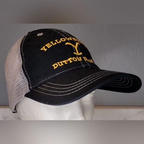 Yellowstone Dutton Ranch Logo Embroidered RetroTrucker Hat - Picture 3 of 8